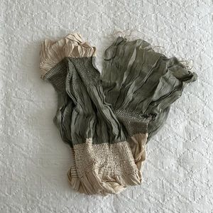 Like New! Soft green and cream scarf from World Market.